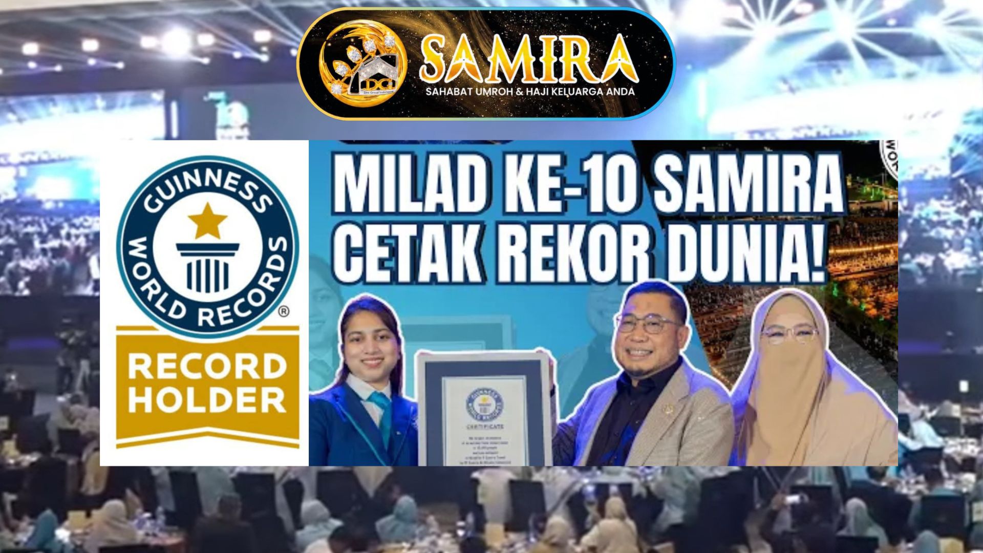 Samira Travel Raih Guinness World Records, Catatkan Rekor Makan Malam Halal Terbuka Terbesar di Dunia
